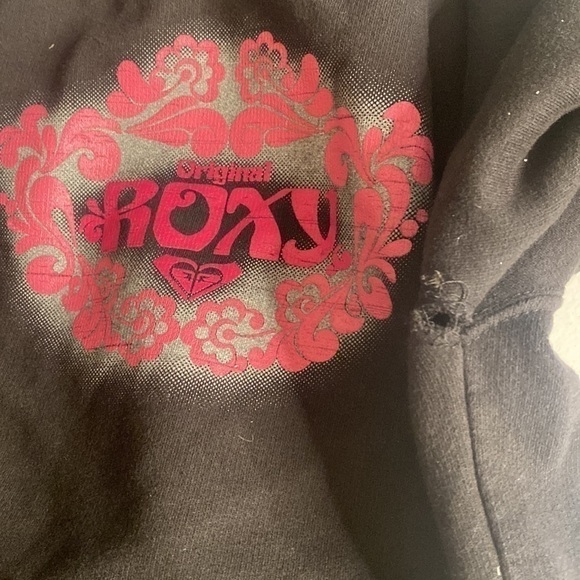 ROXY QUIKSILVER BALCK HOODIE SIZE MEDIUM - Picture 5 of 6